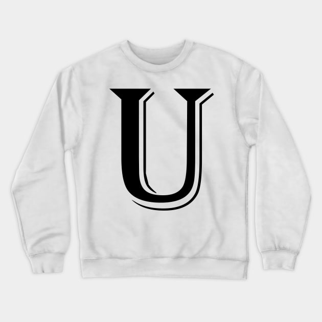 Black letter U in vintage style Crewneck Sweatshirt by Classical